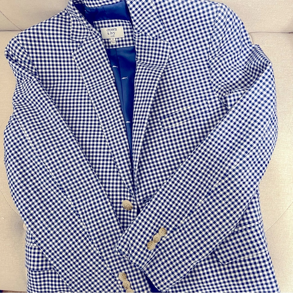 🖤CROWN & IVY GINGHAM BLAZER - Picture 4 of 9